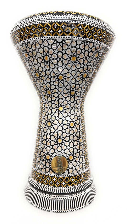 Gawharet El Fan 18.5" Sombaty Darbuka -Golden Lattice