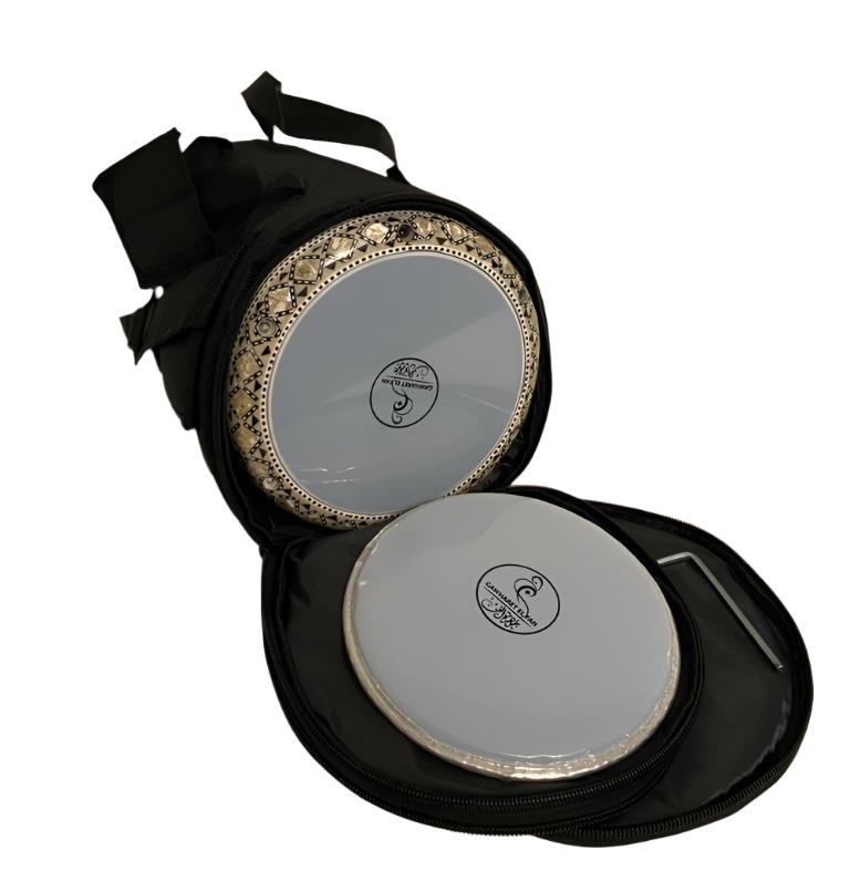 17" Gawharet El Fan Premium Blue Mother of pearl Darbuka Doumbek - PCDB004