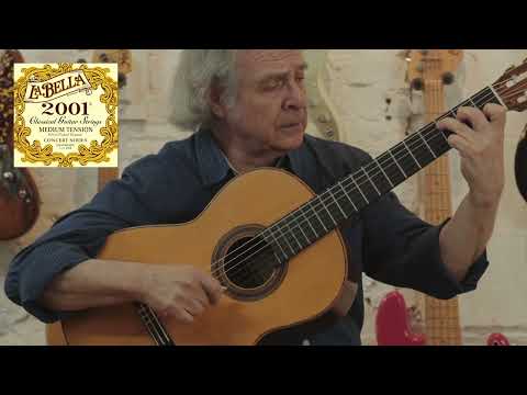 La Bella 2001 Medium Tension Silver Plated Wound Concert Classical Guitar Strings