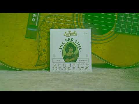 La Bella 710L Silk & Steel Acoustic Guitar Strings - 6 String Light 11-51