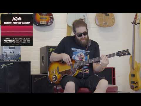 La Bella 760FHB2 Deep Talkin' Beatle Bass Flatwound Bass Guitar Strings - Light 39-96