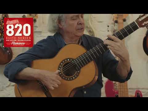 La Bella 820 Elite Red Nylon Flamenco Guitar Strings - Medium Tension