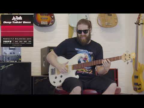 La Bella 760FS Deep Talkin' Bass Flatwound Bass Guitar Strings - Standard 45-105