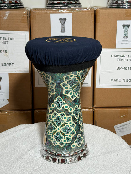 Derbouka Gawharet El Fan 17,5" Blue Pearl - Émeraude du Nil
