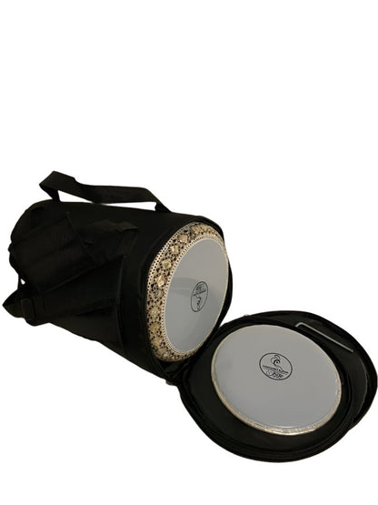 17" Gawharet El Fan Egyptian handmade Mother of pearl Darbuka Drum (Tabla Doumbek) Model: PCDW009 Azure Iwan