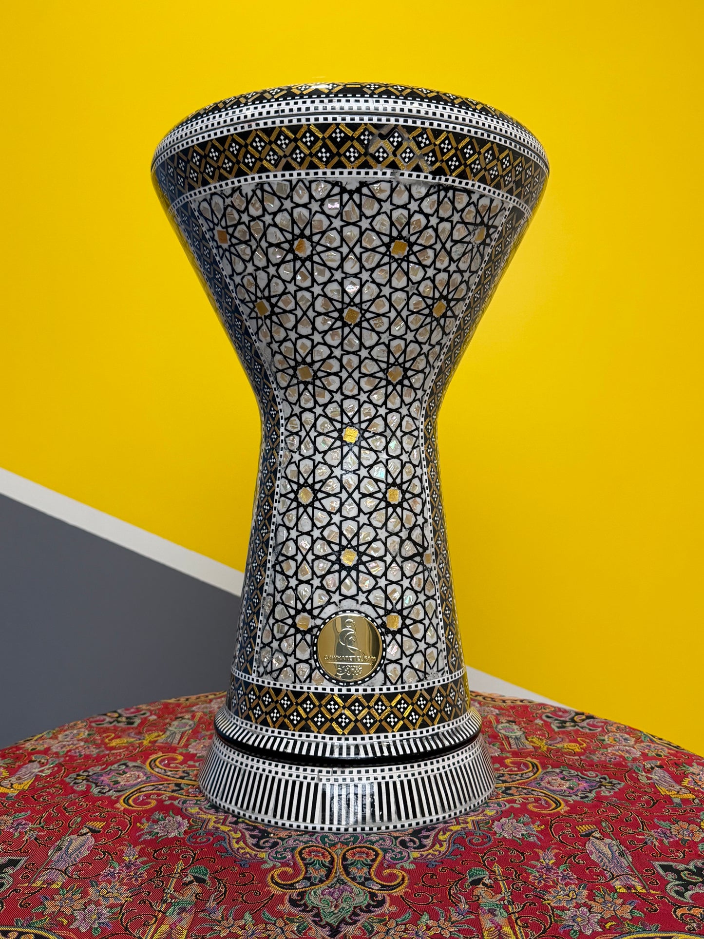 Gawharet El Fan 18.5"  Sombaty Darbuka -Golden Lattice