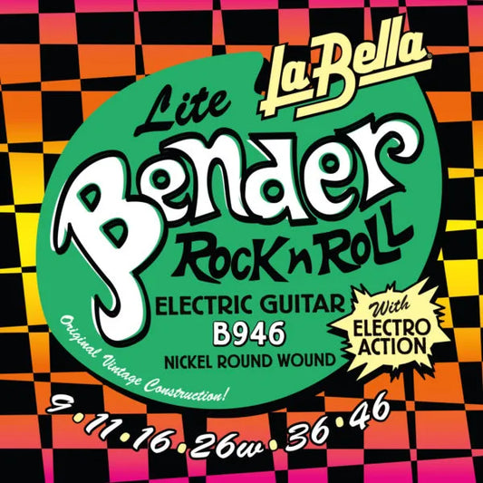 La Bella B946 Lite Bender Electric Guitar Strings Nickle Round Wound 9-46