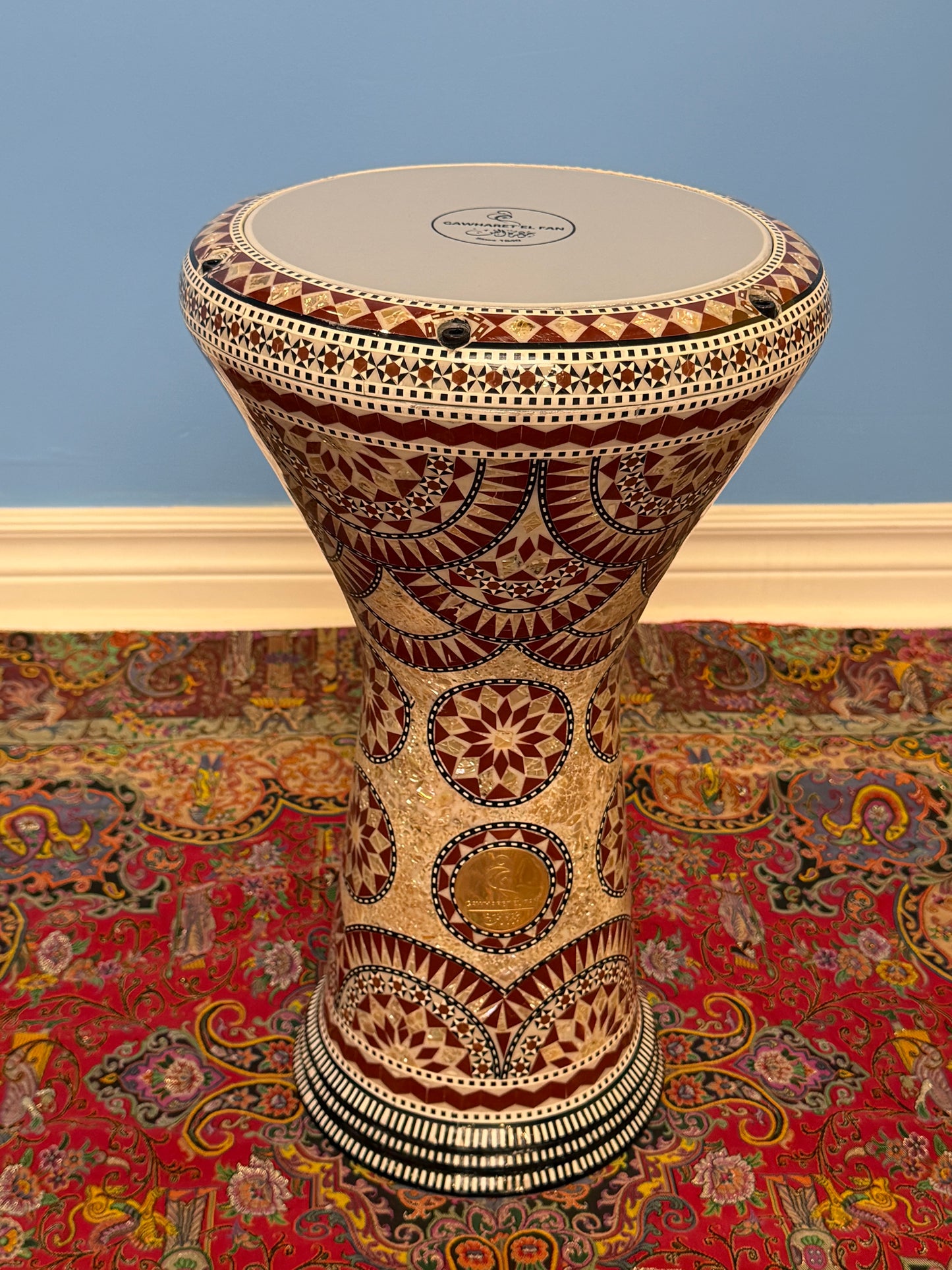 Gawharet El Fan 17" Darbuka - Amber Rosette