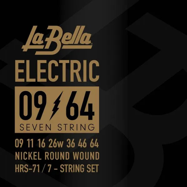 La Bella HRS-71 Nickel Rounds – 7-String, 09-64