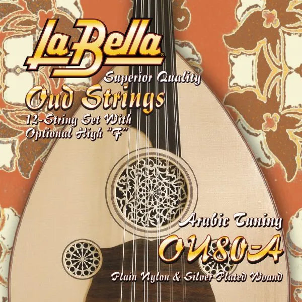 La Bella OU80A Oud Strings - Arabic FF Tuning 12- String Set