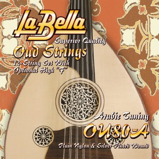 La Bella OU80A Oud Strings - Arabic FF Tuning 12- String Set