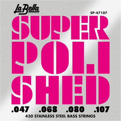 La Bella SP-47107 Super Polished Bass Strings - 4-string Set 47-107