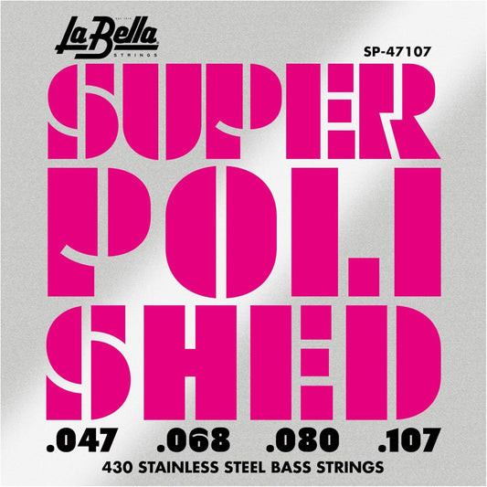 La Bella SP-47107 Super Polished Bass Strings - 4-string Set 47-107