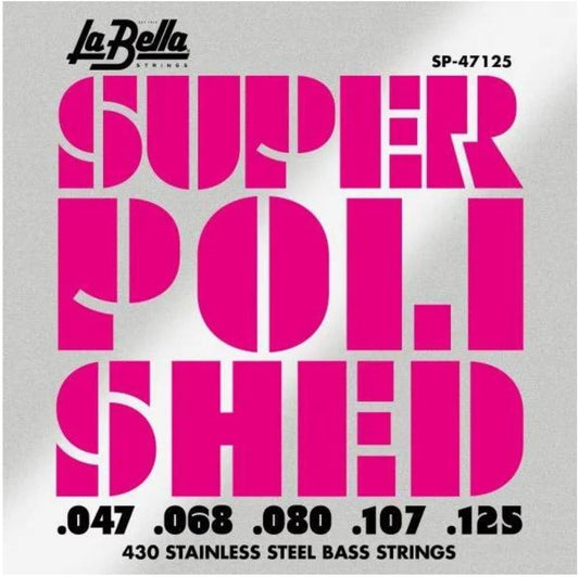 La Bella SP-47125 Super Polished Bass Strings - 5-string Set 47-125