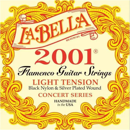 La Bella 2001 Light Tension Flamenco Classical Guitar Strings