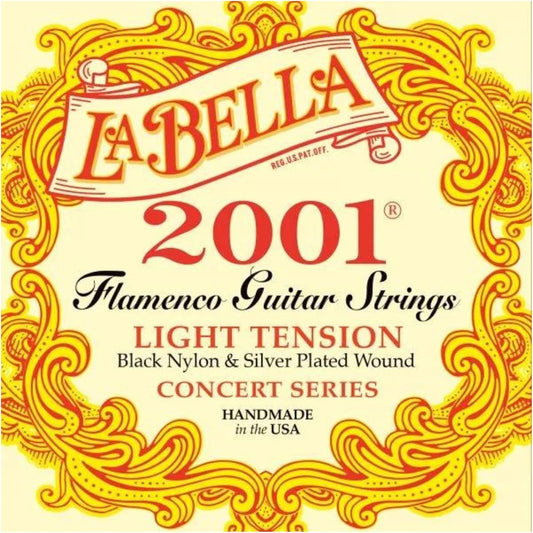 La Bella 2001 Light Tension Flamenco Classical Guitar Strings
