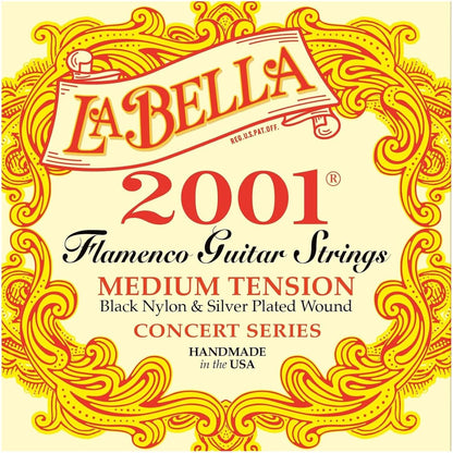 La Bella 2001 Medium Tension Flamenco Classical Guitar Strings