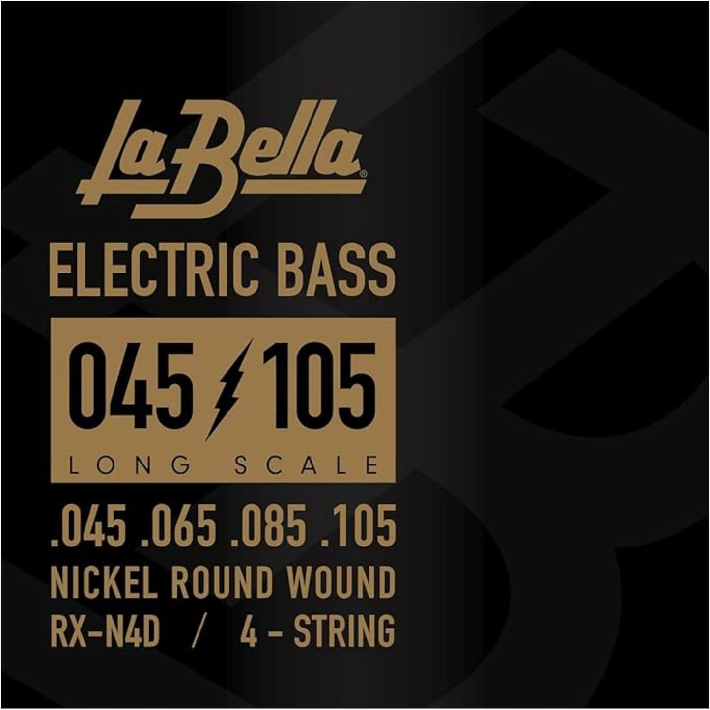 La Bella RX-N4D Rx Nickel Bass Guitar Strings - 4-string 45-105