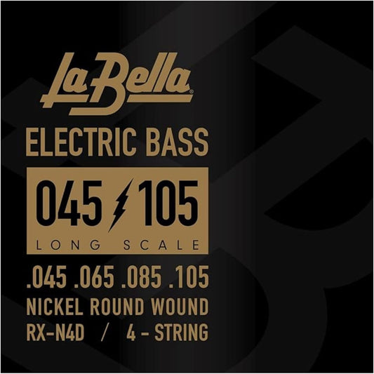 La Bella RX-N4D Rx Nickel Bass Guitar Strings - 4-string 45-105