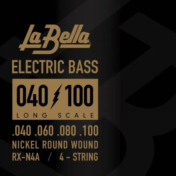 La Bella RX-N4A Bass Rx Series, Nickel, 4-String 40-60-80-100