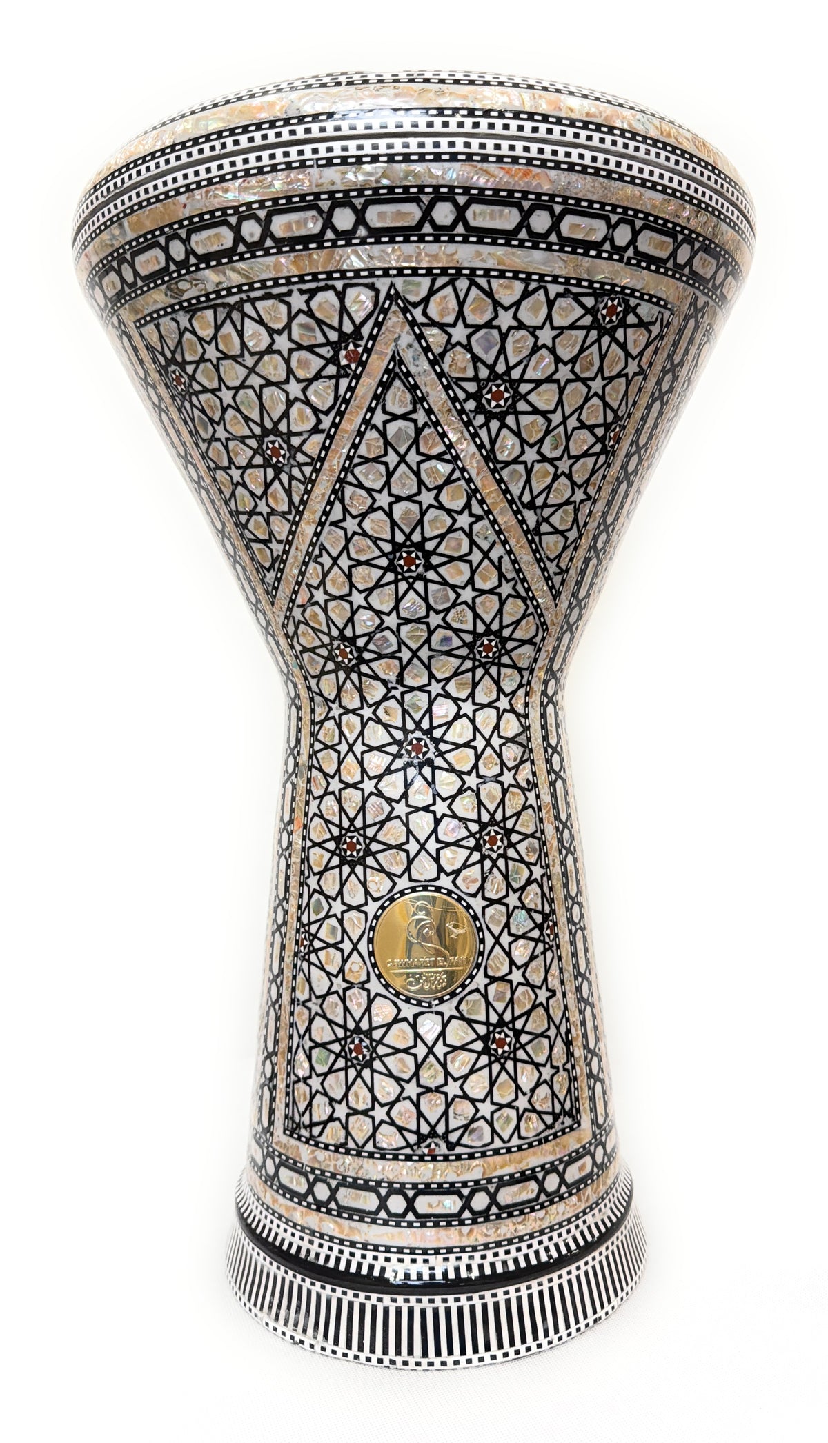 Front view of The Anchor 20-inch Gawharet El Fan Dohola darbuka