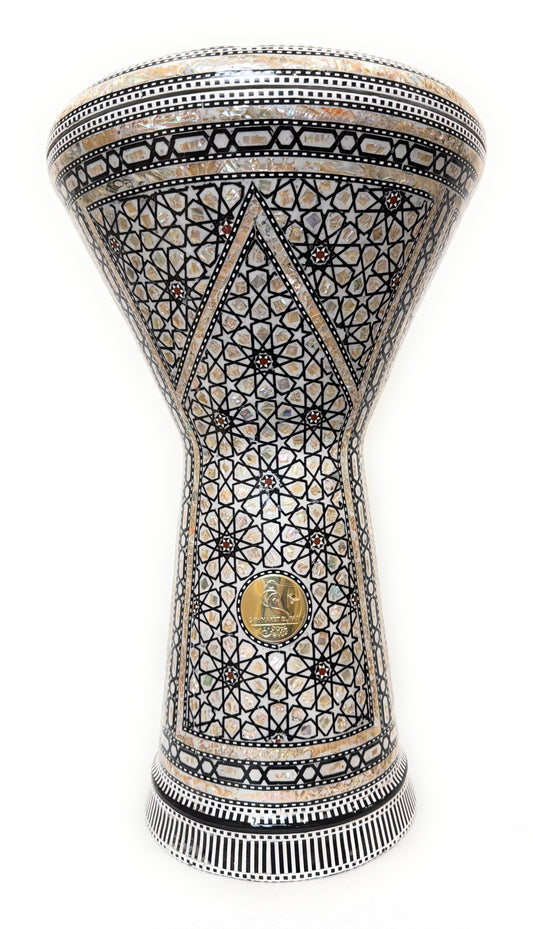 Front view of The Anchor 20-inch Gawharet El Fan Dohola darbuka