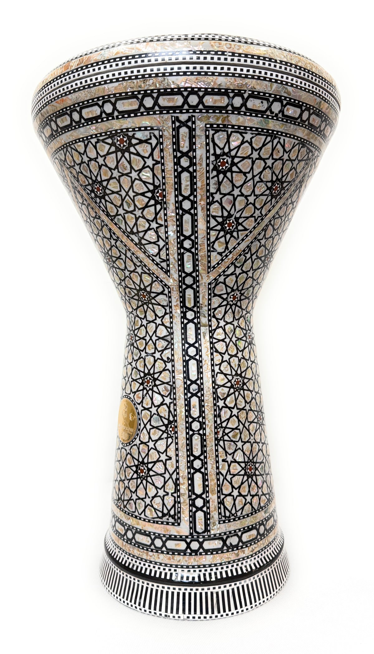 Side view showing mother-of-pearl inlay on The Anchor Dohola
